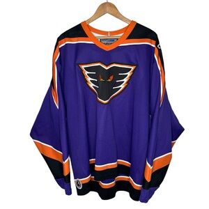 90s Vintage Bauer AHL Philadelphia Phantoms Hockey Jersey Size Large
